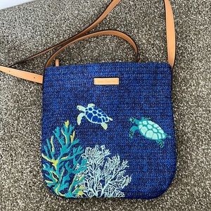 Vera Bradley straw crossbody